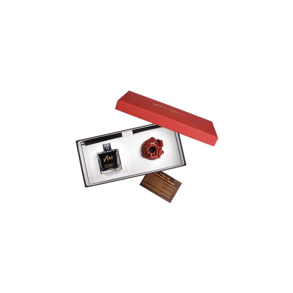 Keramikdiffuser mit Duft und Stäbchen Linea Art - TerraRossa